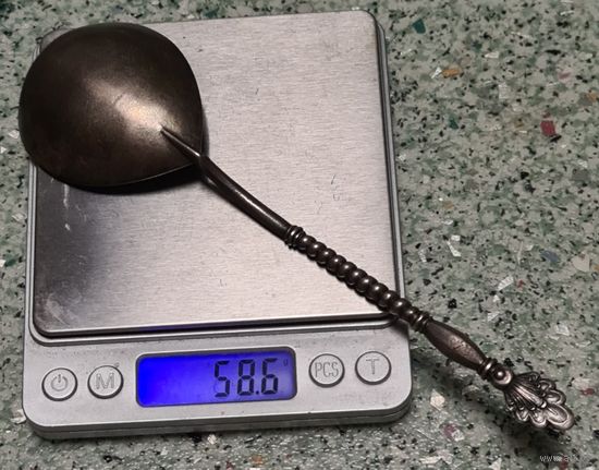 Отличное состояние. СССР. 875 СО ЗВЕЗДОЙ. ЛОЖКА.