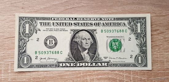 1 доллар 2017 года США.