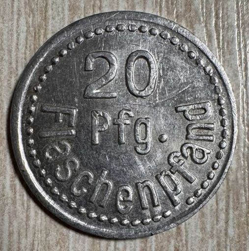 Монета 20 пфеннигов Федеральная железнодорожная служба социального обеспечения Кассель С рубля без МЦ.