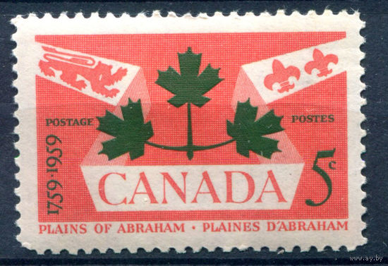Канада - 1959г. - геральдика - 1 марка - полная серия, MLH [Mi 335]. #3-WK-100-A-2