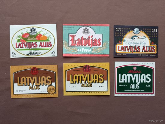 Пивные этикетки, Латвия, цена за 1 шт., ю-599 (3705)