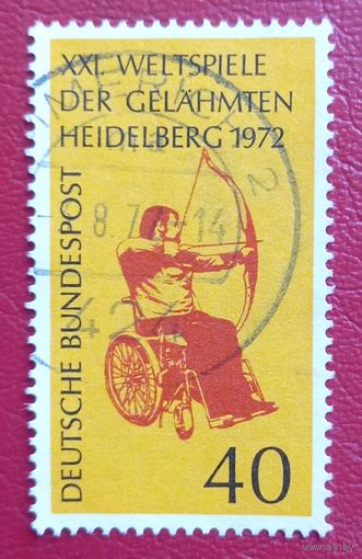 Германия, 1972 г., ХХI летние Паралимпийские игры, Гейдельберг, стрельба из лука