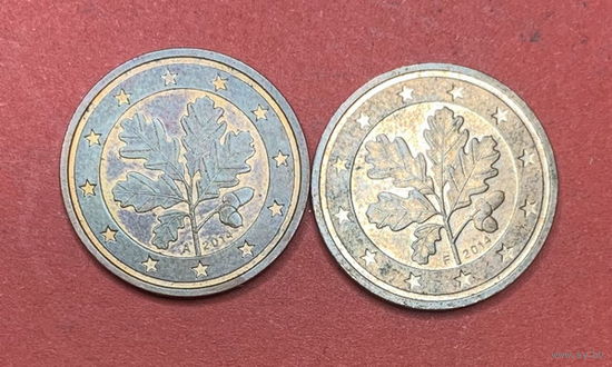 Германия, 2 евроцента 2014АF