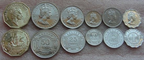 Белиз,набор регулярного чекана 2017-2022