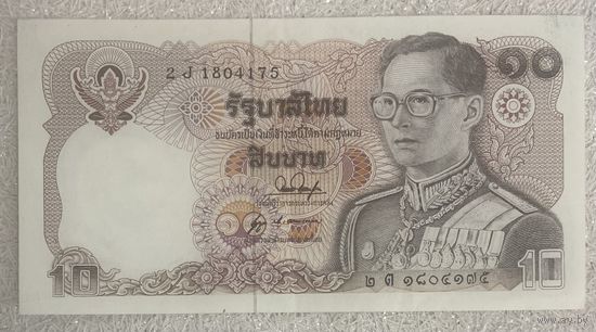Банкнота. Тайланд. 10 бат 1980 год