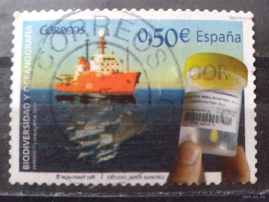 Испания 2011 Межд. год биоразнообразия Михель-1,0 евро гаш
