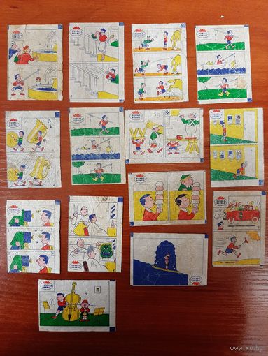 Редкие Вкладыши DUBBLE BUBBLE-5. Оригинал. 14 шт лотом в коллекцию.