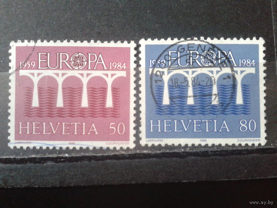 Швейцария 1984 Европа Полная серия Михель-1,6 евро гаш