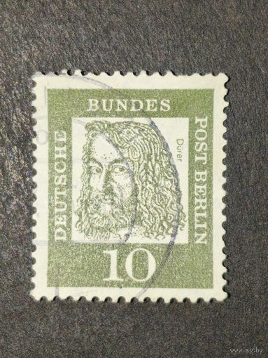 Германия 1961. Берлин. Известные немцы. Альбрехт Дюрер (1471-1528) - немецкий живописец и график