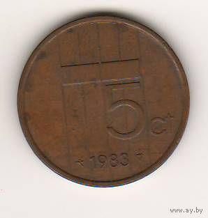 Нидерланды, 5 cents, 1983