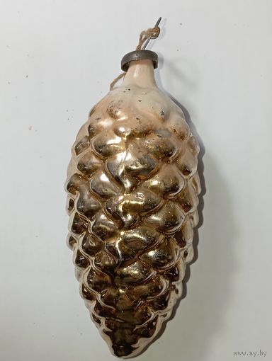 Ёлочная игрушка -  шишка , СССР. ,
