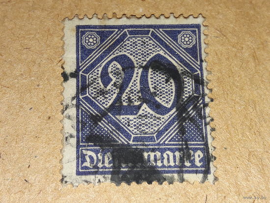 Германия Рейх 1920  Служебная марка