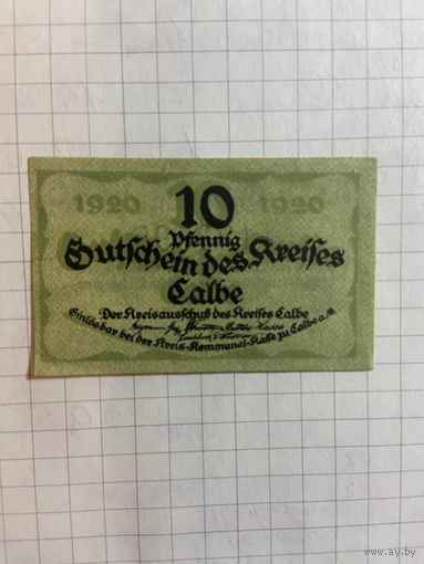 10 пфеннингов (нотгельды) г. Германия.-3