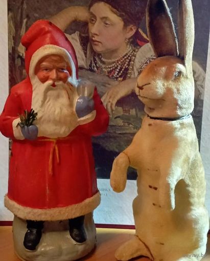 Кролик Рождественский ёлочная игрушка (сюрпризница )