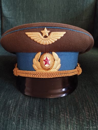 Фуражка парадно- выходная ВВС СССР, 1958 год, размер 56.