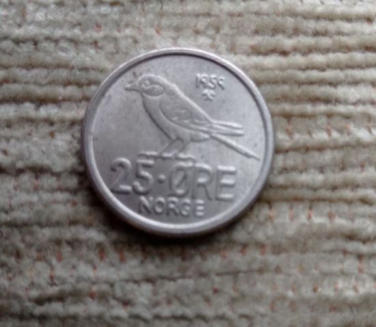Werty71 Норвегия 25 эре 1959 Синица