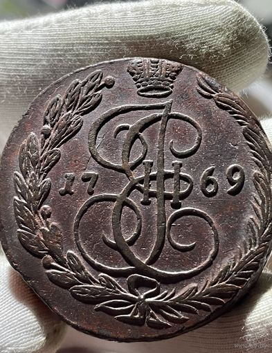 5 копеек 1769 ЕМ без МЦ.Кладовая.Состояние!