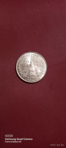 Сша, 25 центов 2000, квотер, Мериленд.