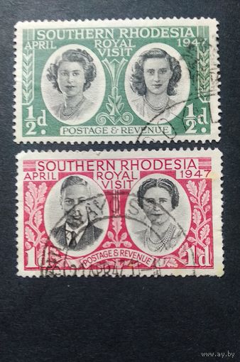 Великобритания\249с\Южная Родезия 1947  Королевский визит