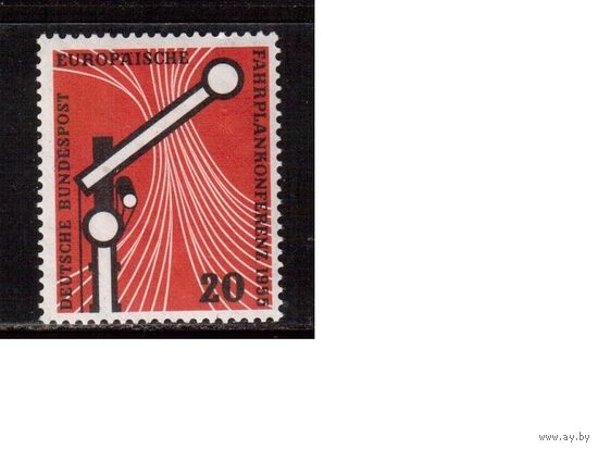 Германия(ФРГ)-1955,(Мих.219) , ** , Конференция по графику движения