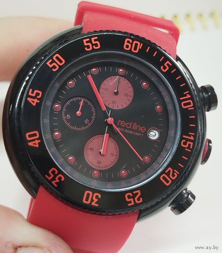 Часы-Хронограф "Redline" состояние,крупные, четко смотрятся на руке!