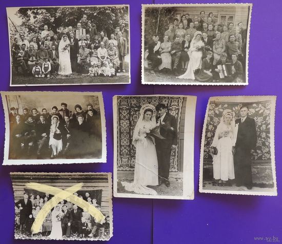 Фото "Свадьба", 1930-1940-е гг., Зап. Бел.