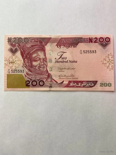 Нигерия 200 наира образца 2024 года UNC