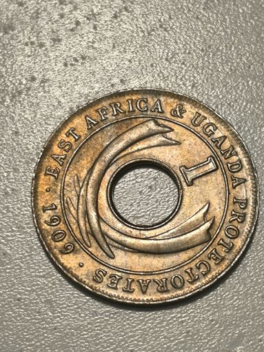 1909 Протекторат Уганда Edward VII. AU
