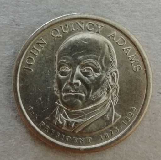 США 1 доллар, 2008 Президент США - Джон Куинси Адамс (1825-1829) Отметка мд: "D" - Денвер, KM# 427