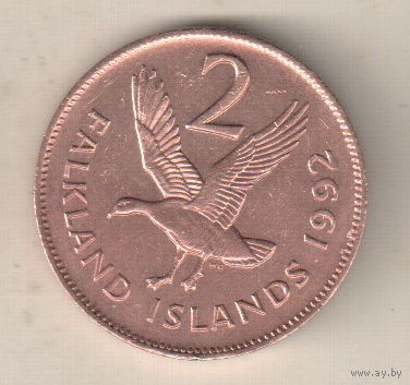 Фолклендские острова 2 пенс 1992