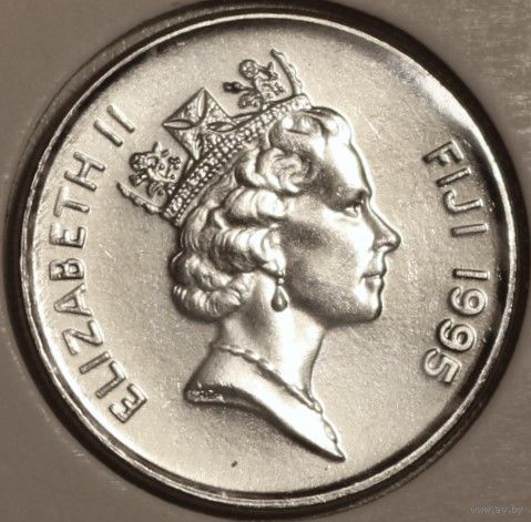 Фиджи 5 центов "50 лет ФАО" 1995 год