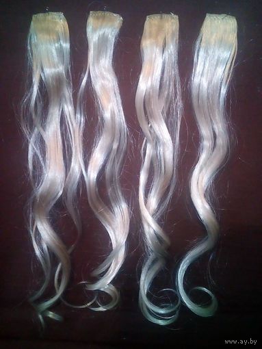 Прядки пепельный блондин