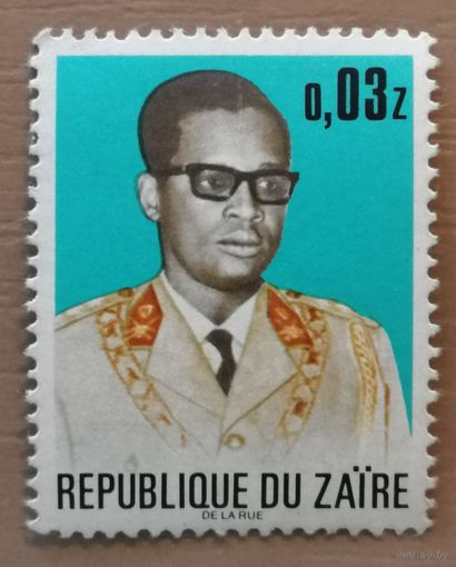 Марка Заир, Конго, президент Жозеф Мобуту, 1973 г.,