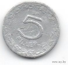 ВЕНГЕРСКАЯ  РЕСПУБЛИКА 5 ФИЛЛЕРОВ 1948 г. НЕЧАСТАЯ