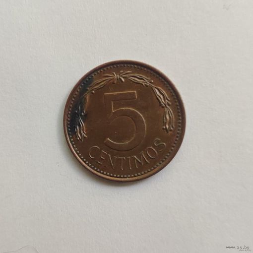 Венесуэла 5 сентимо 1974 г.