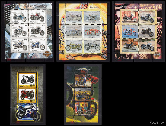 Серия блоков АВТОМОБИЛИ ТЕХНИКА  MNH