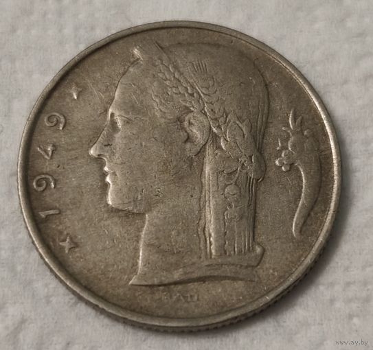Бельгия 5 франков, 1949 (2-7-99)