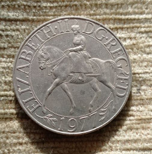 Werty71 Великобритания 1 крона 25 пенсов 1977 Cеребряный юбилей царствования Елизаветы 2