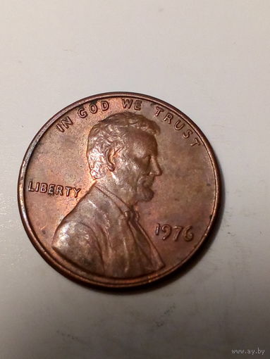 1 цент США 1976 год