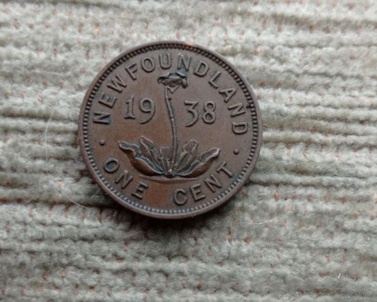 Werty71 Ньюфаундленд 1 цент 1938 Редкая Доминион Британии 1865-1949 Канада
