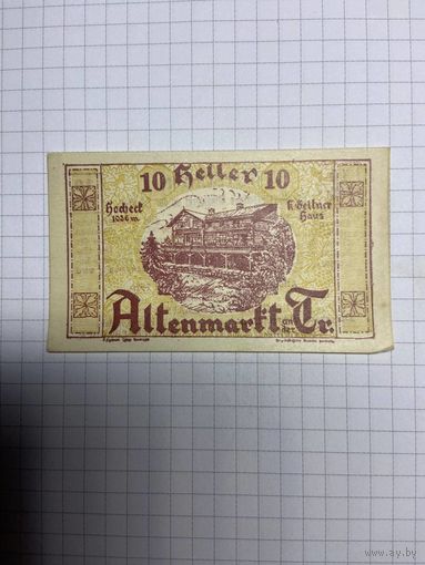 10 геллеров (нотгельды) Австрия.-2512-2