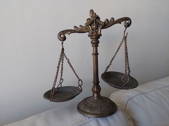 Весы винтажные бронза латунь