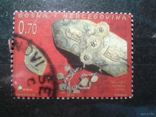 Босния и Герцеговина (Хорватия), 2003. Подвеска и декоративная пряжка народного костюма Неума