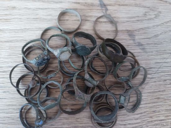 Лот старинных колец (50шт) по ВКЛ (5)