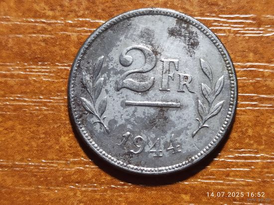 Бельгия 2 франка 1944