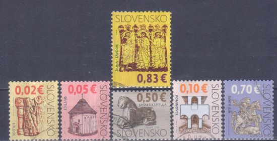 [2020] Словакия 2009. Культура.Искусство.Памятники культуры. Гашеные марки.