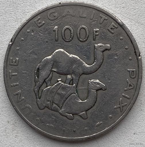 Джибути 100 франков 1991 г.