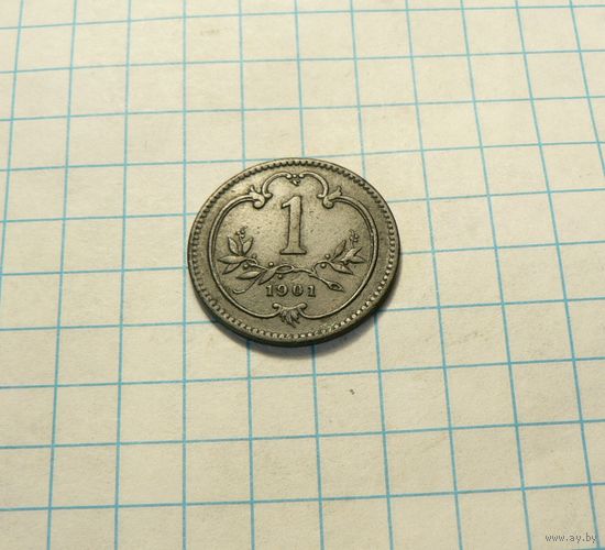 1 геллер 1901 Австро-Венгрия,