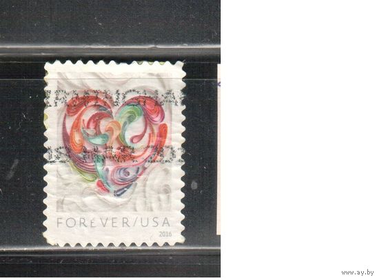 США-2016 (Мих.5214) , гаш. , Поздравительная марка, (одиночка),