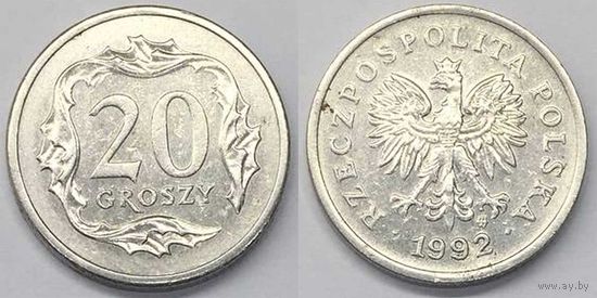 20 грошей 1992 Польша